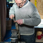 Marcus Steel at work in his studio